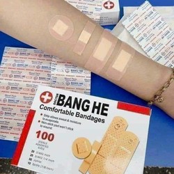 Ơ gâu băng vết thương ( hộp 100 miếng, đủ kt)