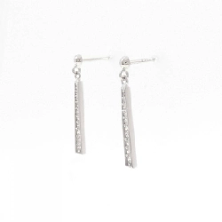 K18WG Bông tai kim cương 0.16CT - Hàng hiệu Chính hãng 863083