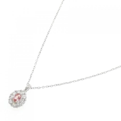 K18WG Sapphire Padparadscha Necklace 0.144CT - Hàng hiệu Authentic 857590