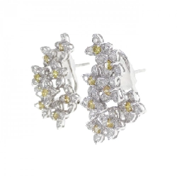 Bông tai/khuyên tai kim cương hoa K18WG 1.48CT - Hàng hiệu Chính hãng 874838