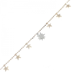 K18PG/PT900 Vòng tay kim cương sao 0.01CT - Hàng hiệu Authentic 872527