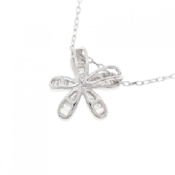 K18WG Hoa Đá Kim Cương Dây Chuyền 0.20CT - Hàng hiệu Chính hãng 860284