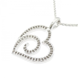 Dây chuyền kim cương hình trái tim 750WG - Hàng hiệu Chính hãng 858382