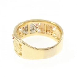 Nhẫn cá K18YG/PT900/K18PG đá ruby 0.10CT - Hàng hiệu Authentic 849604