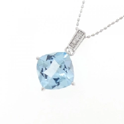 K18WG Blue Topaz Necklace - Hàng hiệu Authentic 859375