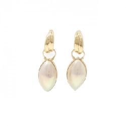 K18YG Mabe Pearl Earrings - Hàng hiệu Authentic