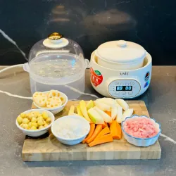 Nồi nấu chậm UNIE USC102W hẹn giờ 12 tiếng, 4 chế độ nấu tiện lợi 738355