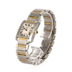 Cartier Tank Française MM Date Combi W51012Q4 SSxYG Quartz - Hàng hiệu Authentic 875789