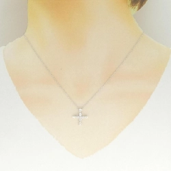 Hàng hiệu Authentic Harry Winston Dây chuyền hình chữ thập mini dạng cặp 840290