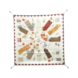 Hermès L'HEURE DES GANTS Carre 004211S Khăn choàng - Hàng hiệu Chính hãng