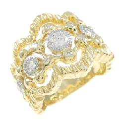 Nhẫn kim cương K18YG/PT900 0.41CT