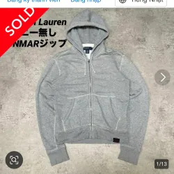 Áo hoodie zip RalphLauren 791810