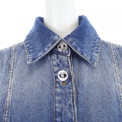 CHANEL LOOK12 P76746V68693 Áo khoác denim - Hàng hiệu Authentic 822575
