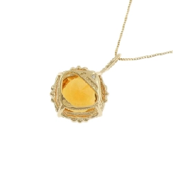 K18YG Mặt dây chuyền Citrine - Hàng hiệu Chính hãng 858856