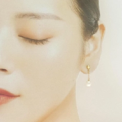 K18YG Bông tai ngọc trai nước ngọt - Hàng hiệu Chính hãng 874350