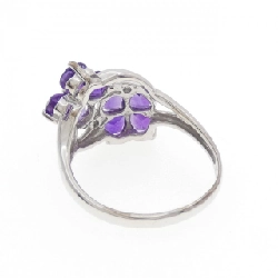 Nhẫn Amethyst K14WG Hoa - Hàng hiệu Chính hãng 851502