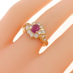 Nhẫn Ruby K18YG 0.67CT 667626