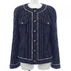 Jacket không cổ CHANEL P74419V65934 23P