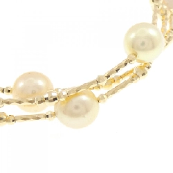 K18YG Vòng tay ngọc trai Akoya - Hàng hiệu Authentic 878890