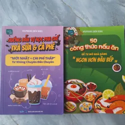 Combo 2 sách Công thức nấu ăn để tự mở nhà hàng, Hướng dẫn pha chế Trà sữa & Cà phê