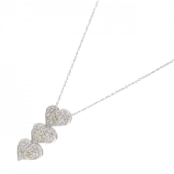 K18WG Dây chuyền kim cương hình trái tim 1.00CT - Hàng hiệu Chính hãng 862323