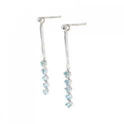 K18WG/750WG Topaz Bông tai 0.608CT - Hàng hiệu Chính hãng 874630