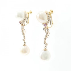 K18YG/K18PG 2WAY Bông tai ngọc trai nước ngọt - Hàng hiệu Chính hãng 873941