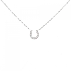 Dây chuyền kim cương hình móng ngựa 14KTWG - Hàng hiệu Authentic