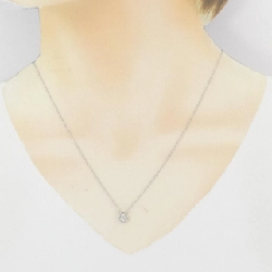 K18WG/PT850 Dây chuyền kim cương hình trái tim 0.03CT - Hàng hiệu Chính hãng 858440