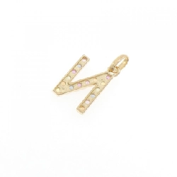 K18YG Chữ cái N Mặt dây chuyền Sapphire 0.26CT - Hàng hiệu Chính hãng 865566