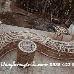 Băng ghế uốn mây tự nhiên 711691