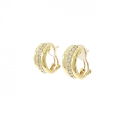 K18YG Bông tai/Khuyên tai kim cương 1.00CT - Hàng hiệu Chính hãng 870100