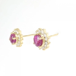 K18YG Bông tai Ruby - Hàng hiệu Chính hãng 869402