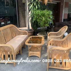 Bàn ghế sofa mây cây đóng phòng khách 497042