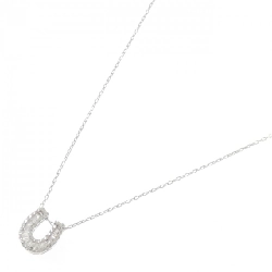 K18WG Mặt dây chuyền hình móng ngựa kim cương 0.20CT - Hàng hiệu Chính hãng 858066