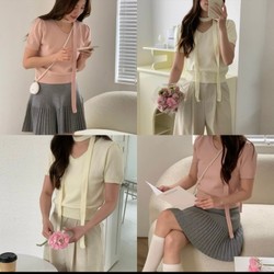 Áo len hồng nhà nutcloset mặc 1 lần 84246