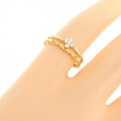 Nhẫn hồng ngọc K18YG - Hàng hiệu Authentic 0.05CT 853949