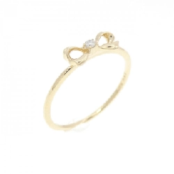 Nhẫn hồng ngọc kim cương K10YG 0.01CT