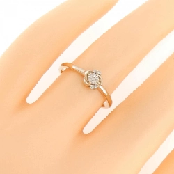 Nhẫn kim cương hoa K18PG 0.11CT 673652