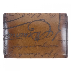 Berluti インブイアスクリットレザーカardホルダー CARD CASE - Hàng hiệu Authentic 906079