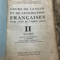 Cours de Langue et de Civilisation Françaises; tập 2,  tác giả G. Mauger, 1005976
