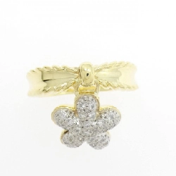 Nhẫn kim cương hoa K18YG/PT900 0.17CT - Hàng hiệu chính hãng 847785