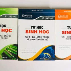 📚 BỘ 3 TẬP TỰ HỌC SINH HỌC – TS. PHAN KHẮC NGHỆ