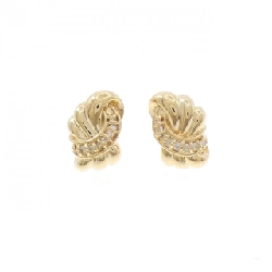 K18YG Bông tai kim cương 0.14CT - Hàng hiệu Chính hãng