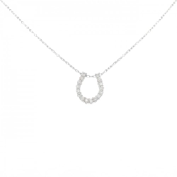 Dây chuyền kim cương PT900/PT850 hình móng ngựa 0.30CT - Hàng hiệu Chính hãng