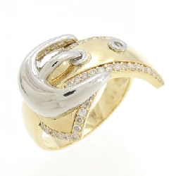 【Sản phẩm mới】Nhẫn kim cương K18YG/PT 0.35CT