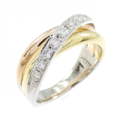 Nhẫn kim cương PT900/K18YG/K18PG 0.37CT - Hàng hiệu Chính hãng