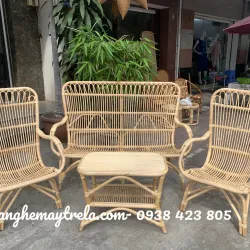 Bàn ghế mây tre đan 712100