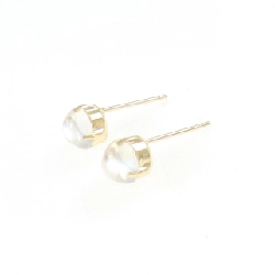 K18YG Đá mặt trăng Bông tai - Hàng hiệu Chính hãng 867619