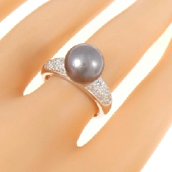 Nhẫn ngọc trai đen K14WG 8.8mm 665482